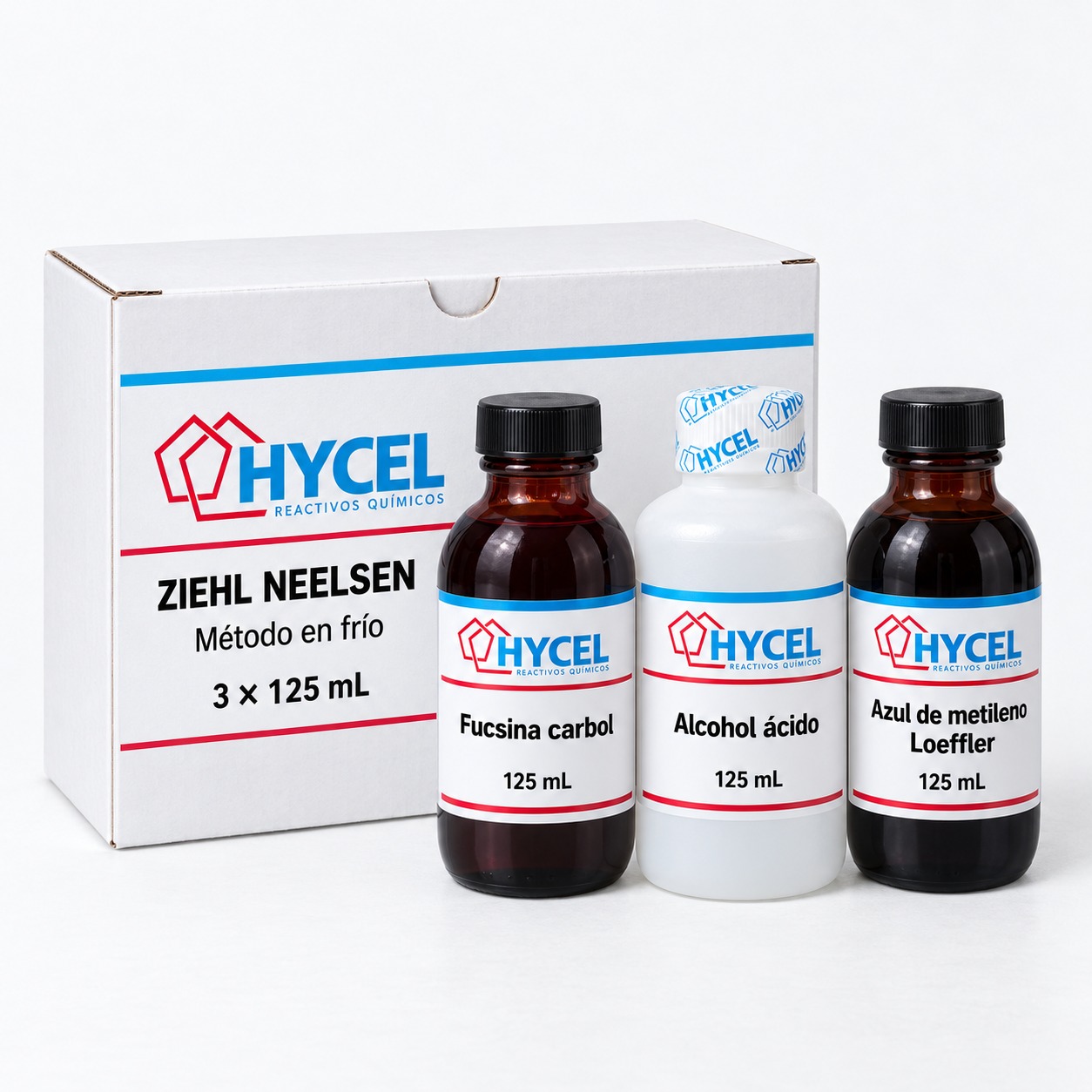 Equipo de tinción Ziehl-Neelsen en frío