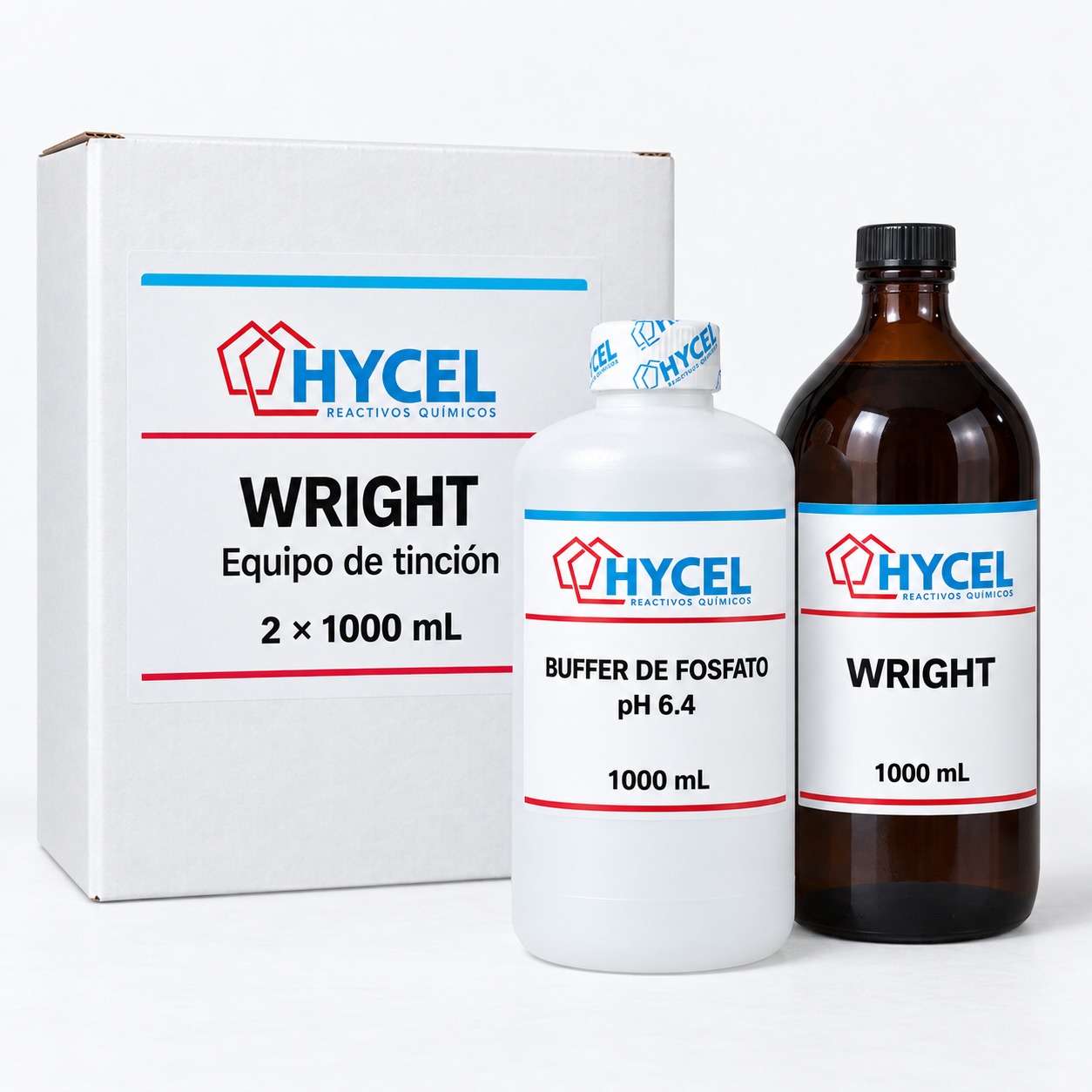 Equipo de tinción Wright con buffer