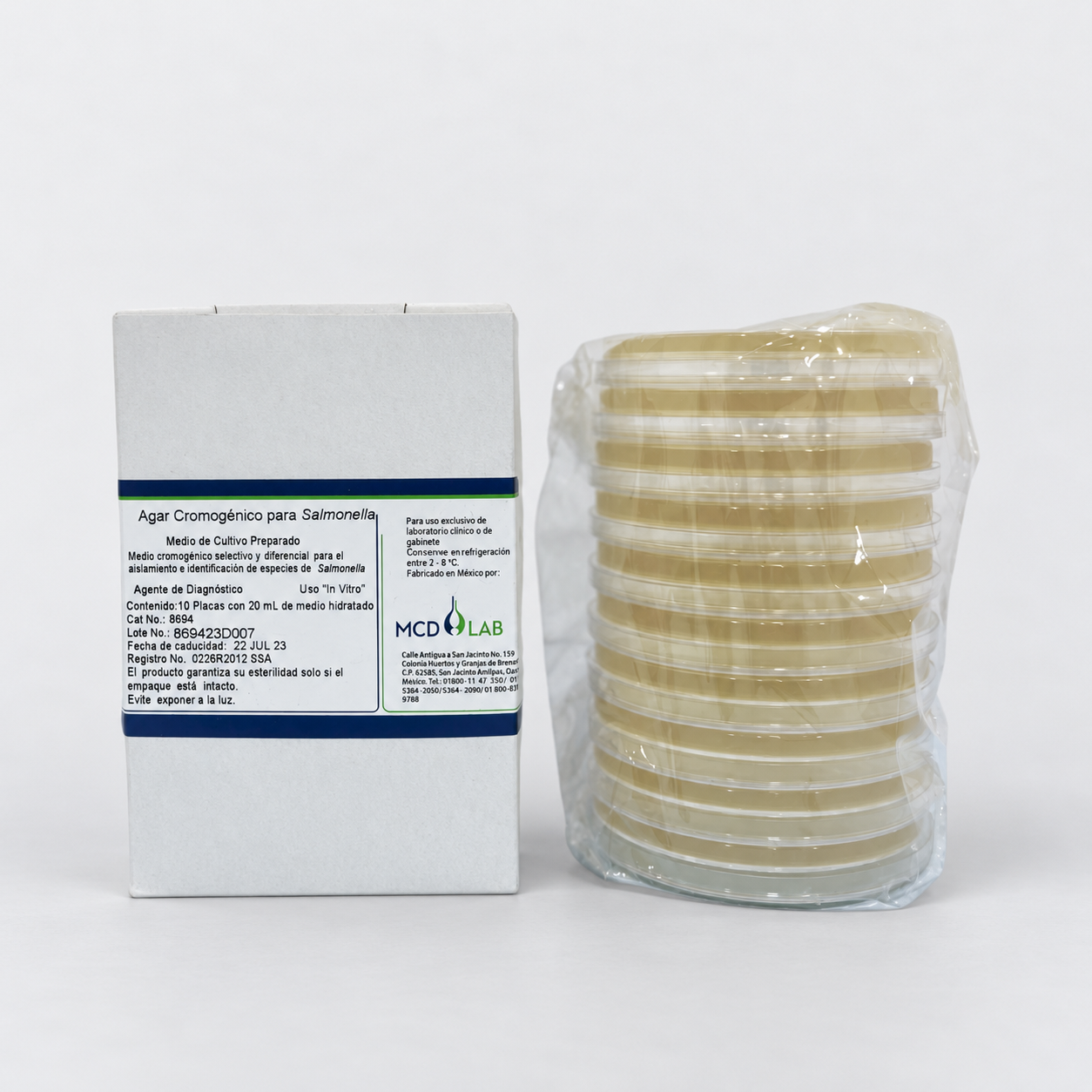 Agar cromogénico para Salmonella