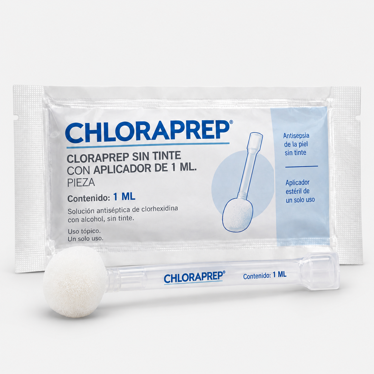ChloraPrep sin tinte con aplicador