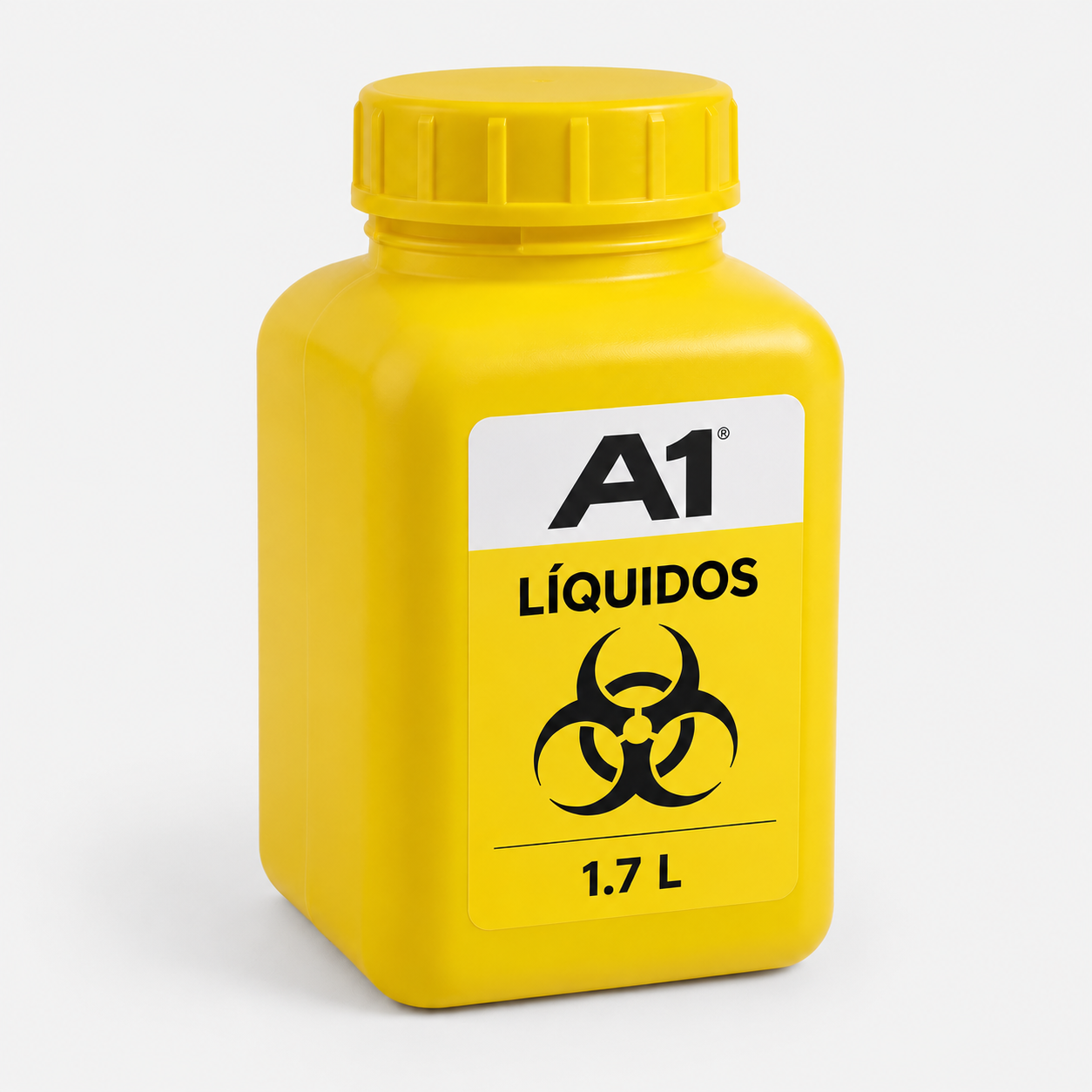 Contenedor para líquidos patológicos y corporales color amarillo