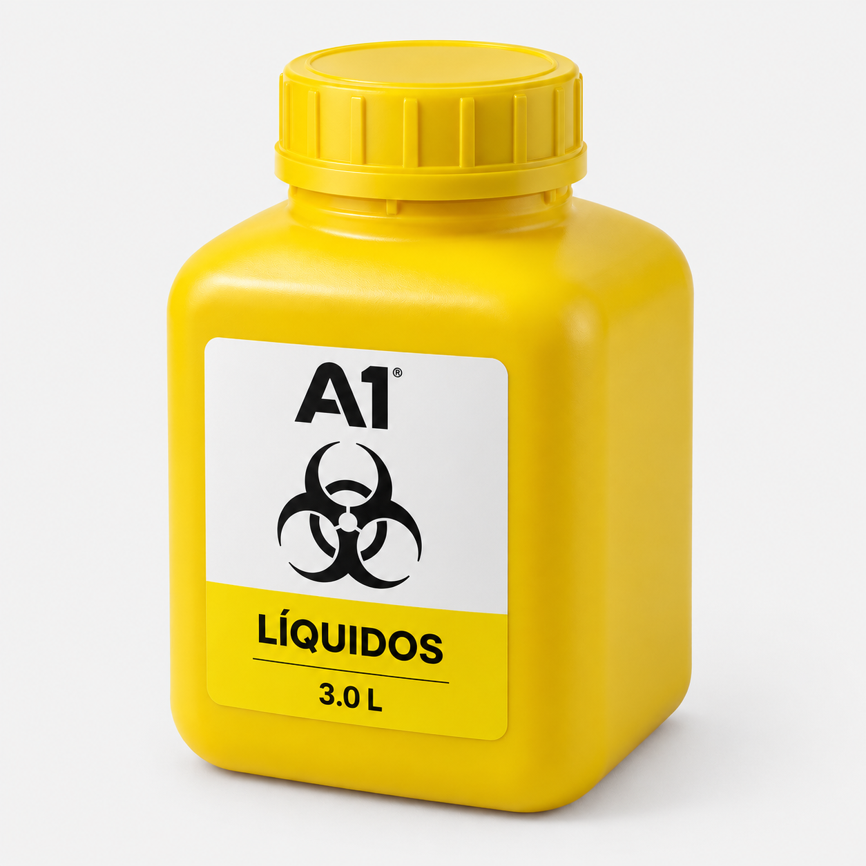Contenedor para líquidos patológicos y corporales color amarillo