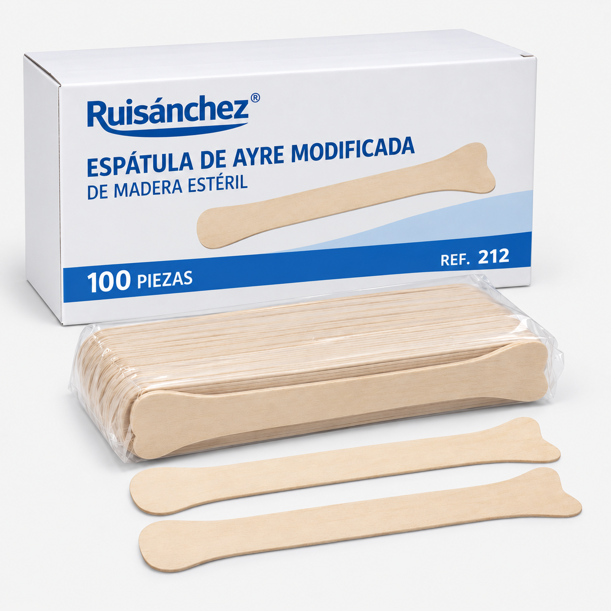 Espátula de Ayre modificada de madera estéril