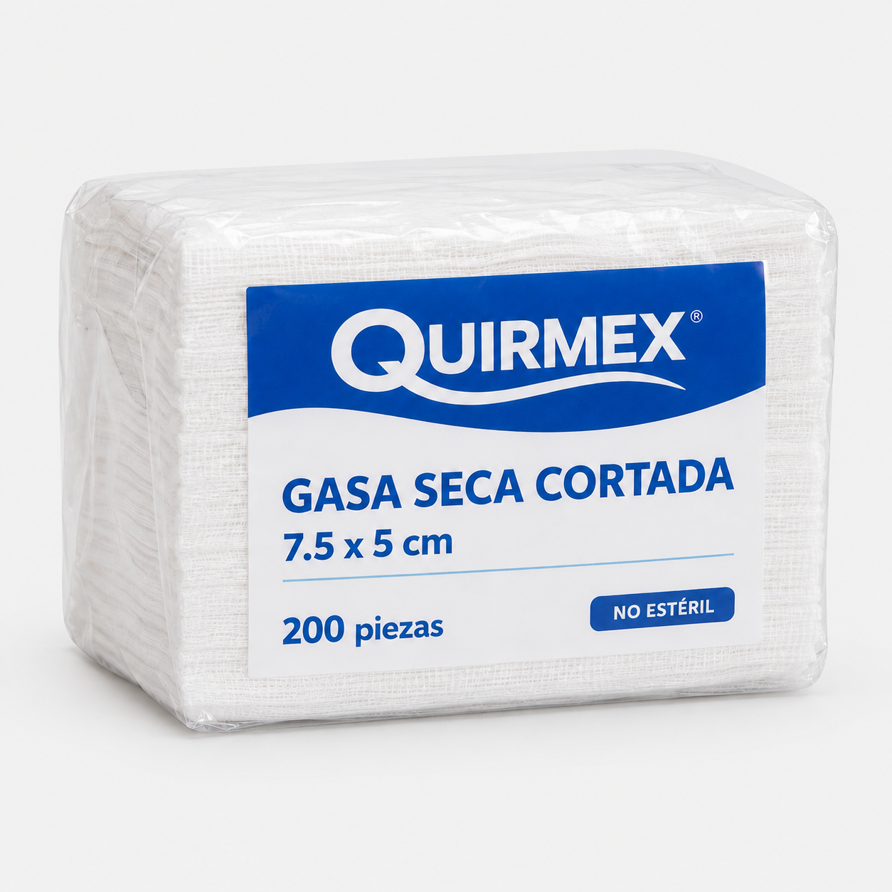 Gasa de algodón seca cortada no estéril
