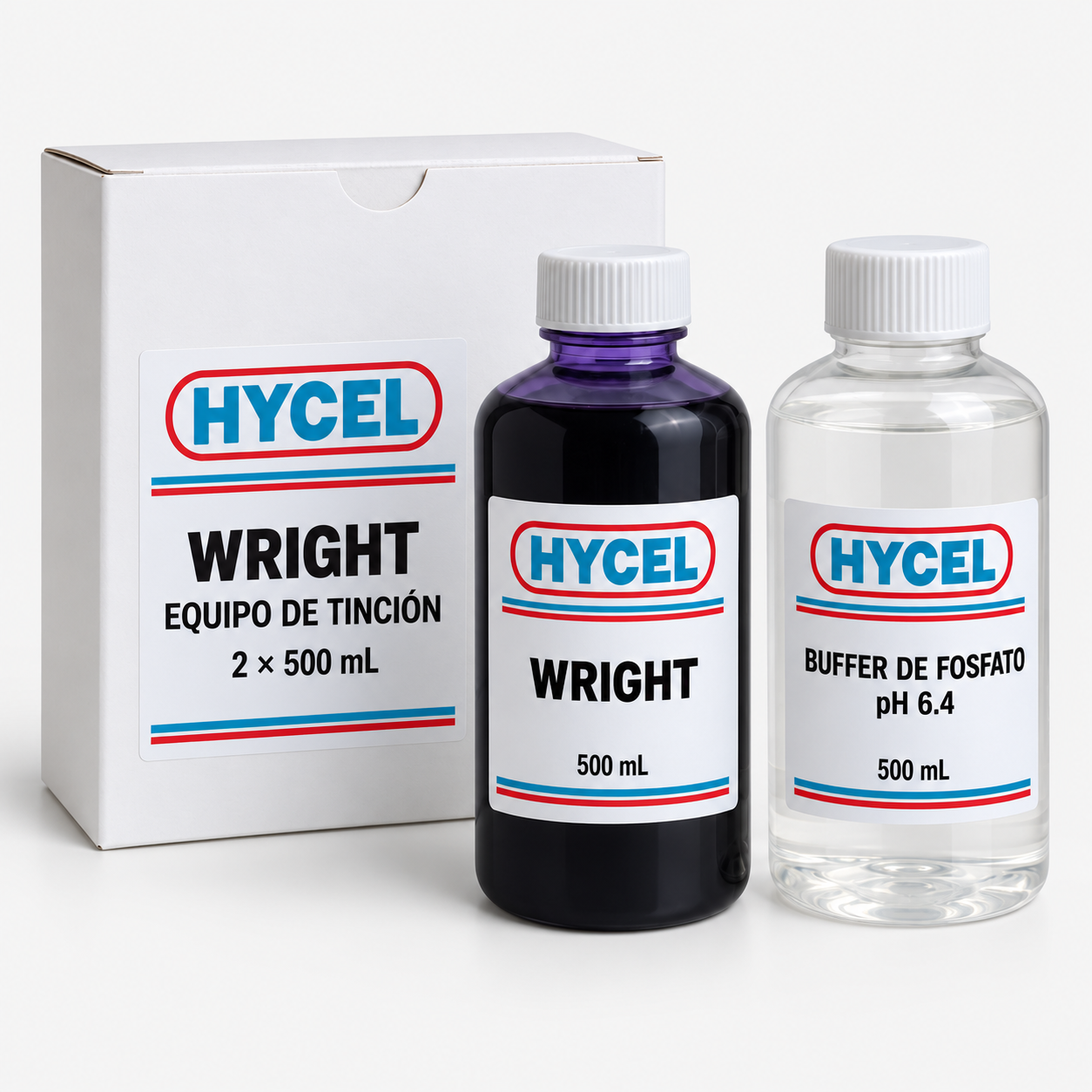 Equipo de tinción Wright con buffer